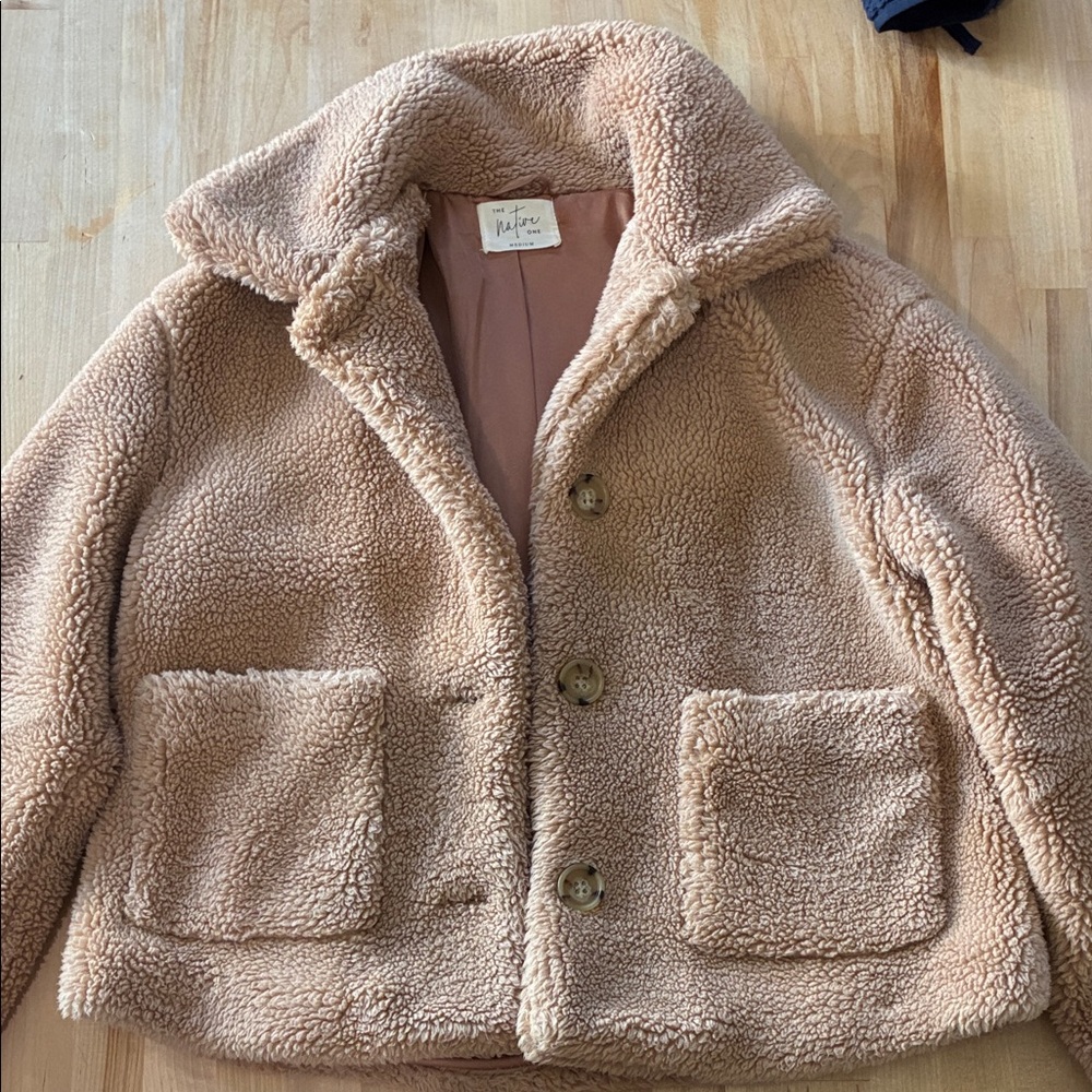 Native Teddy Jacket in Blush Pink